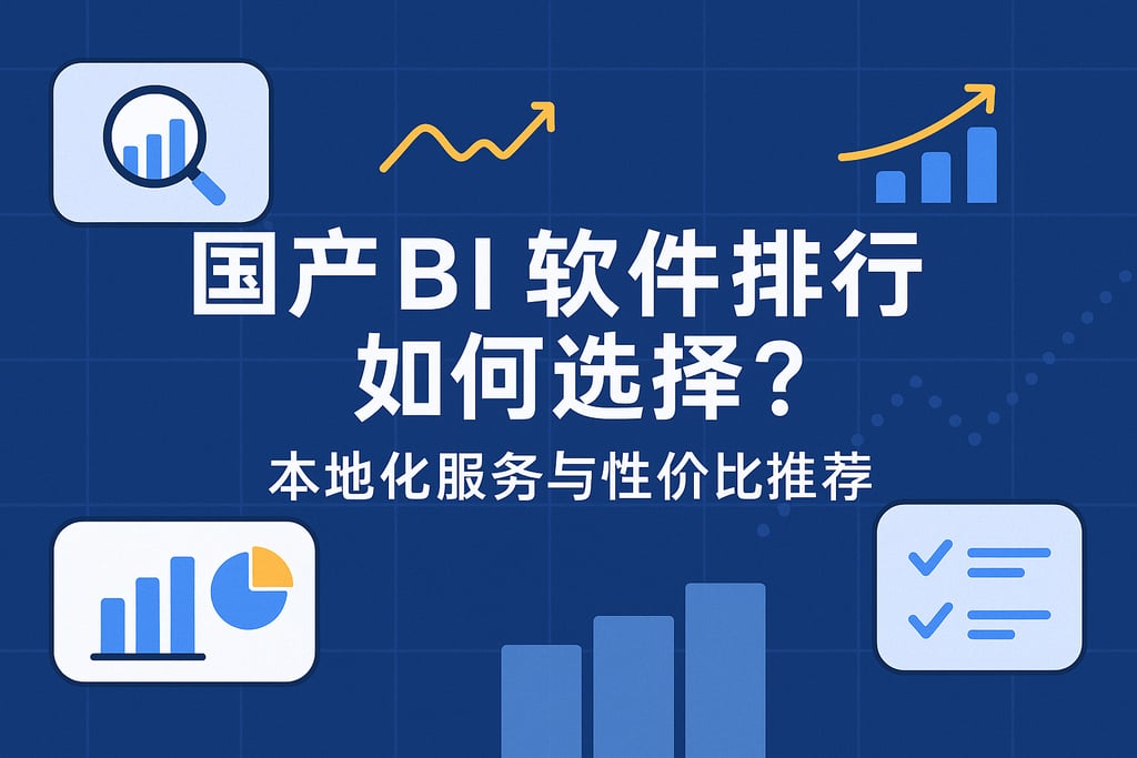 国产BI软件排行如何选择？本地化服务与性价比推荐"